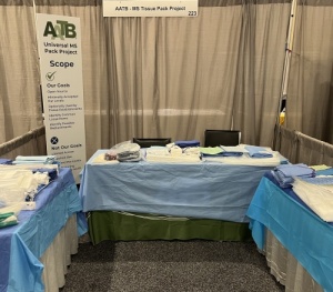 Universal MS Tissue Pack Exhibit Booth at the 2023 AATB Annual Meeting